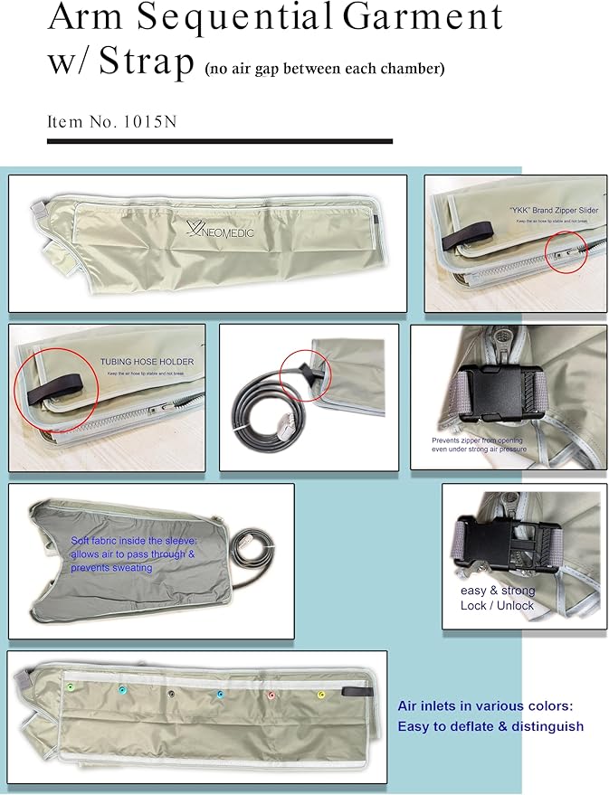 Compression System Complete Set (POWERPRESS Recovery AIR SEQUENTIAL ARM Garment W Shoulder (1015)