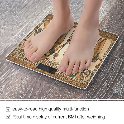Women in Ancient Egypt Bathroom Scale Ultra-Bright Liquid Crystal Screen Weight Scale Accurate Bathroom Body Scales for Body Weight Bathroom Pet Home Bedroom Gift-Giving