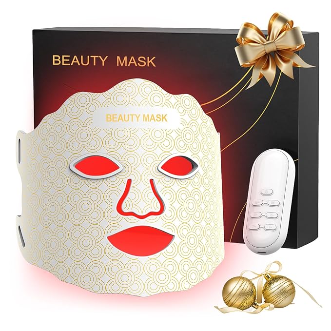 Mask for Face 7 Colors Mask with Timing Function Rechargeable Face Mask for Home Skincare White