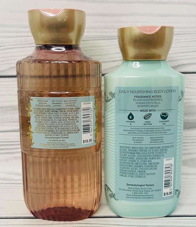 Bath &amp Body Works Body Sweetest Song Lotion and Body Gel Wash 2 Piece Set