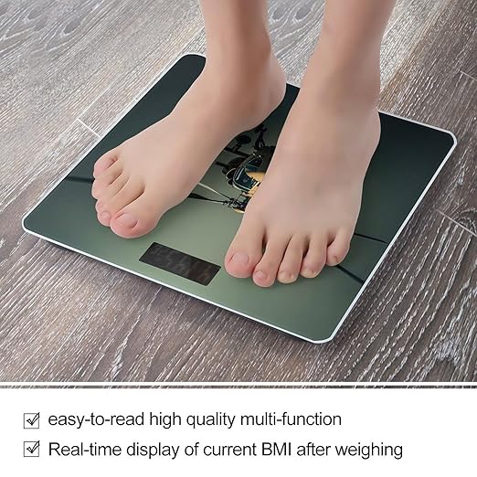 Helicopter Smart Scale for Body Weight Accurate Bathroom Scale with LED Display Digital Weight Scales Weighing Machine High Precision Scales for Bath Home
