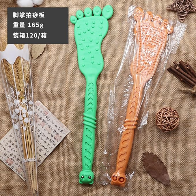新款脚掌按摩拍经络拍痧板 Extendable Back Scratcher养生经络拍家用捶背器多功能按摩拍痧板 Extendable Back Scratcher HomeOffice Body Electric Massagers
