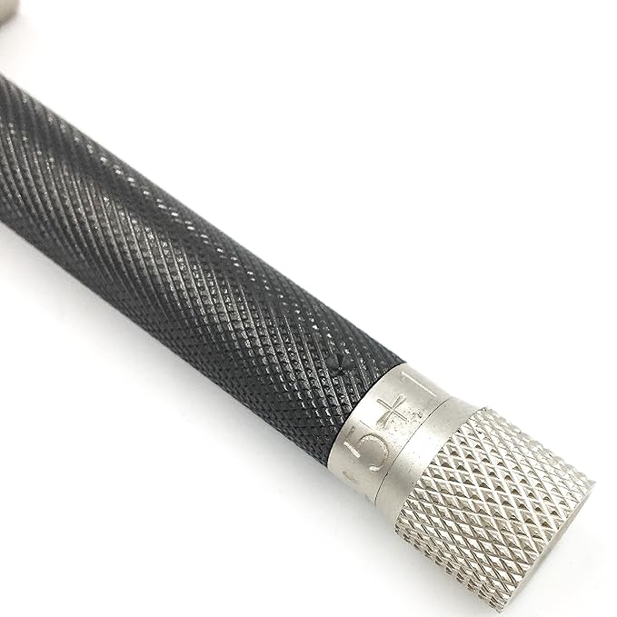 The Parker Variant ADJUSTABLE Double Edge Safety Razor and 105 Blade BUNDLE (GRAPHITE)