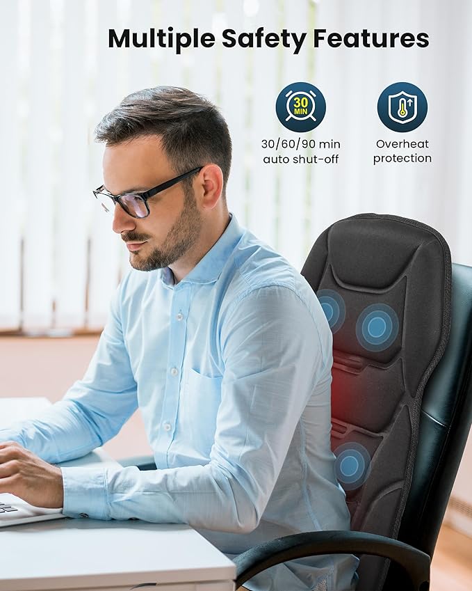 COMFIER Massage Seat Cushion &amp Neck Shoulder Massager