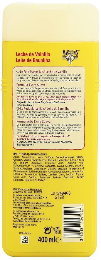 LECHE DE VAINILLA gel de ducha 400 ml
