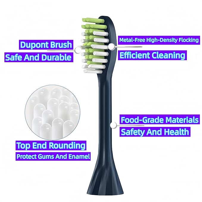 Electric Toothbrush Accessory Toothbrush Head. Compatible for Philips HY1100 HY1200 BH1022 ONE110 Series Electric Toothbrush(4pcs Pink) ﻿