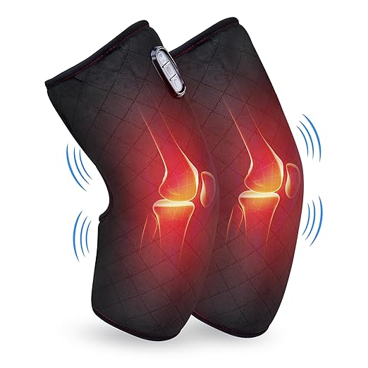 COMFIER Knee MassagerHeating Pad for KneeKnee Heating Pad for Pain Relief with 2 Heat LevelsKnee Warmer with Auto Shut-Off