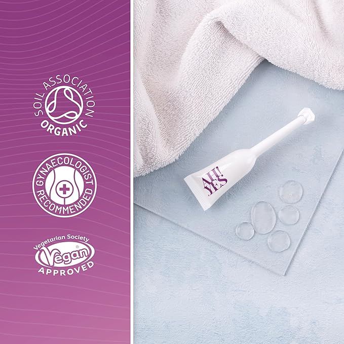 AH! YES® VM Water Based Vaginal Moisturizer | Long Lasting &amp Fast Acting for Vaginal Dryness &amp Irritation | pH Matched | Estrogen Free | Certified Organic &amp Natural (30 x 0.17 fl oz Applic