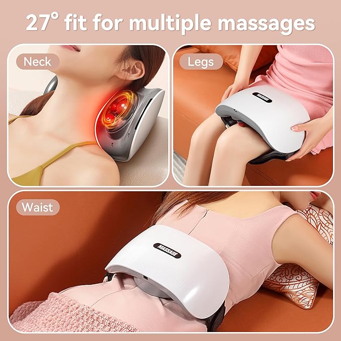 Upgraded Double Disc Abdominal Massager - Electric Stomach Massager with Bidirectional Rotation for Digestion Relieves Gas Constipation &amp Period Cramps