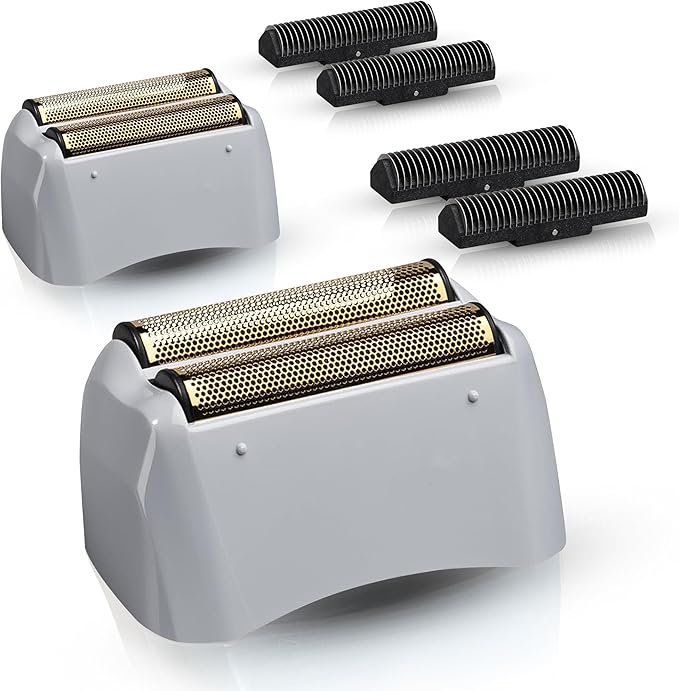 2 Pack for Andis Shaver Foil TS-1 TS-2 ProFoil Lithium Shaver Replacement Titanium Foil Assembly and Inner Cutters Compatible with Andis Smooth Shaving Cordless Shavers
