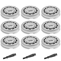 SH60 Replacement Heads Compatible with Philips Norelco Series 6000 Electric Shavers Precision Blades for S6810/82 S6850/85 S6880/81 Razors 9 Pack