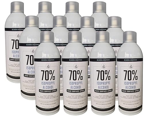 70% Isopropyl Alcohol Aerosol Spray (1 Case) by Sierra Solutions