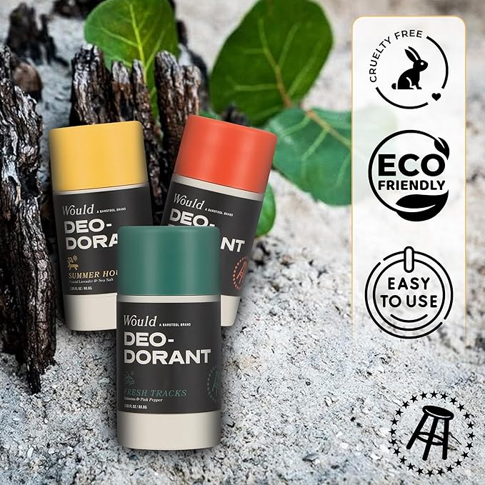 Would Aluminum Free Deodorant For Men - 2.85 Fl Oz Natural Deodorant For Men - Odor Protection Natural Extracts Essential Oils Oakmoss &amp Pink Pepper 1 Pack