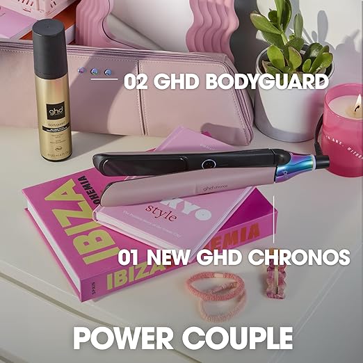 ghd Chronos &amp Chronos Max Stylers -1 and 2 Professional Flat Iron Hair Straighteners|3X Faster Styling|More ShineLess Frizz &amp 3X Straighter in One StrokeResults that Last 24hrs|85% More Sh