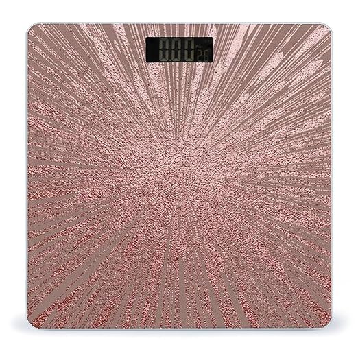 Rose Gold Pink Scale for Body Weight Digital Bathroom Scale Precision Smart Weighing Scales with Clear LED Display Accurate High Precision Scales Weighing Machine