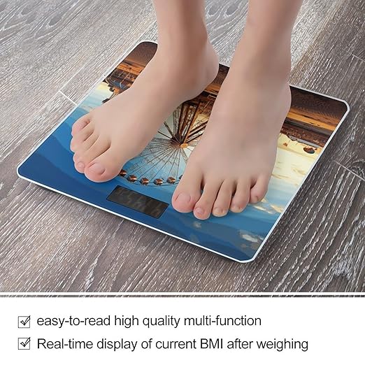 Ferris Wheel Bathroom ScaleHighly Accurate Digital Weighing Machine for People Bright LED Display Weight Scale for The Aldult Home Use