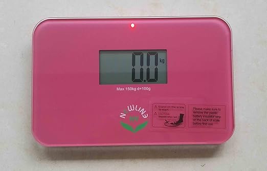 NewlineNY Auto Step On Super Mini Travel Bathroom Scale 5.25 x 8.5 SBB0638SM: Strawberry Ice