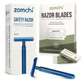Upgrade Double Edge Safety Razor with 100 Counts Safety Razor Blades