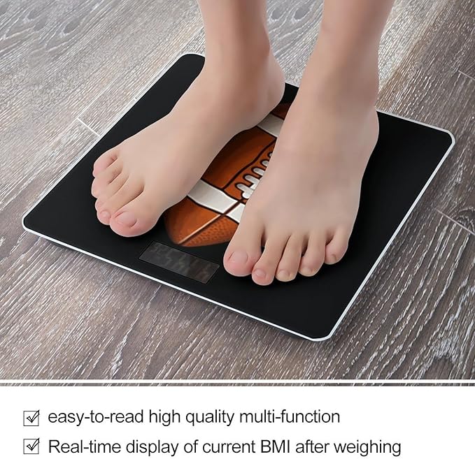 Football Weight Scale Digital Scale for Body Weight Bathroom Scales for Home Office