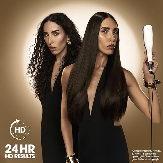 ghd Chronos &amp Chronos Max Stylers -1 and 2 Professional Flat Iron Hair Straighteners|3X Faster Styling|More ShineLess Frizz &amp 3X Straighter in One StrokeResults that Last 24hrs|85% More Sh