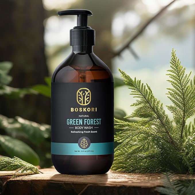 Cedar Essence Body Wash for Men – Gentle Daily Cleanser with Natural Cedarwood &amp Herbal Extracts Plant-Derived Hydration No Harsh Chemicals Refreshing Wood Aroma – Made in Taiwan 16 fl oz