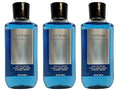 Lot of 3 Bath and Body Works Ocean Signature Collection 2 in 1 Hair Shampoo Body Wash for Men 10 Fl Oz