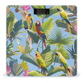 Tropical Plants and Parrots Bathroom Scale for Body Weight with High Precision Large LCD Backlight Display Digital Weighing Scale with BMI Capacity Up to 180kg