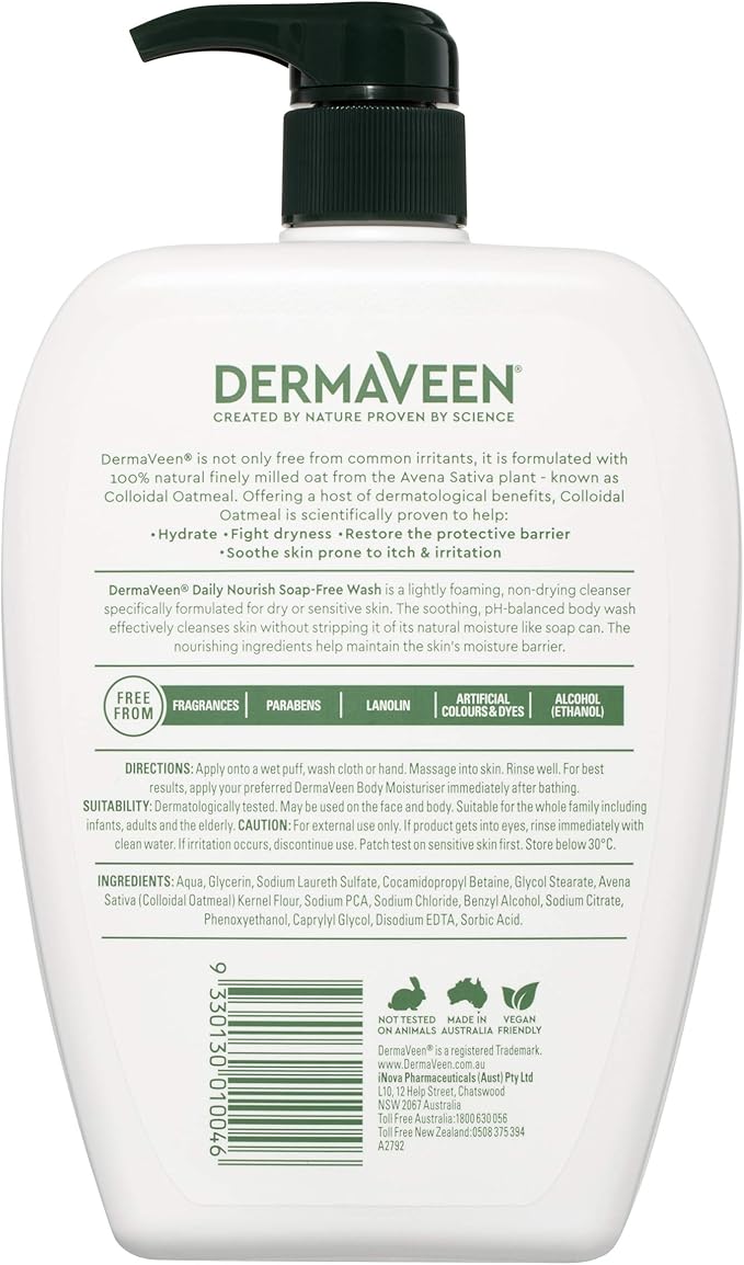 DermaVeen Everyday Soap Free Wash 1 Litre