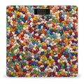 Assorted Jelly Beans Scale for Body Weight Sturdy Tempered Glass Weighing Scales with LCD Display Accurate Digital Bathroom Scale Convenient Body Fat Smart Scales Easy Read