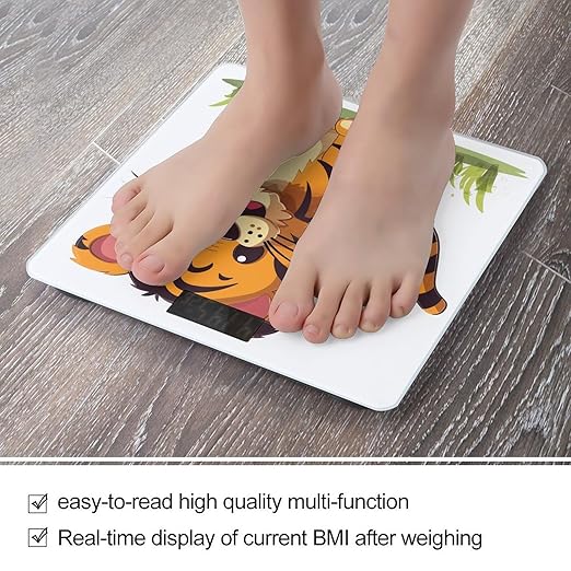 Spotted Tiger Scale for Body Weight Smart Scales Digital Bathroom Scale High Precision Weighing Scales with Large Display Weighing Machine for People