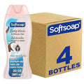 Softsoap Moisturizing Body Wash and Shave Gel Rich Coconut Scent 20 fl oz Bottle (Pack of 4)