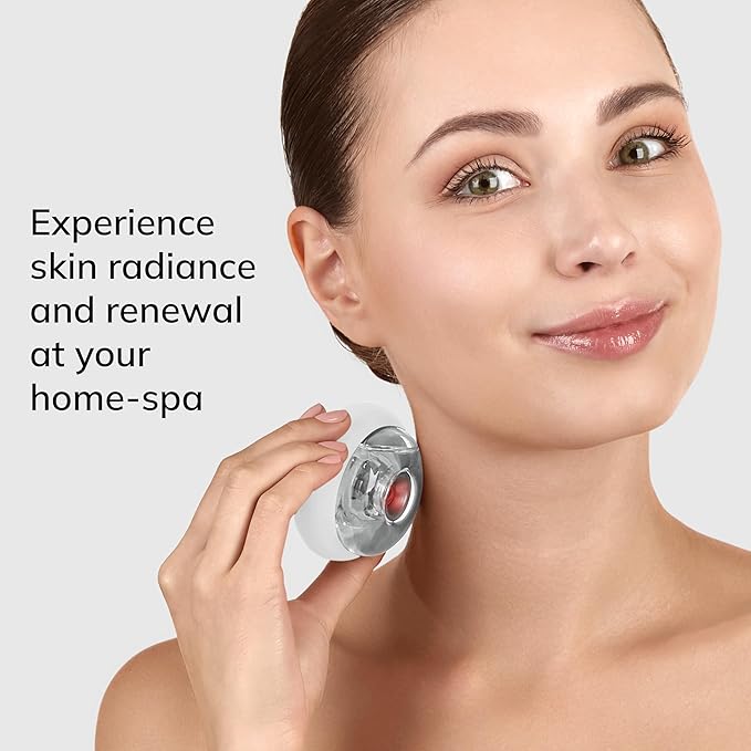 GESKE SmartAppGuided™ Sonic Cool &amp Warm Face &amp Body Massager | 9 in 1 | Electric Massager | Face &amp Body | Battery-Free Cooling &amp Warming | Firms Relaxes &amp De-Puffs Skin | with Sma