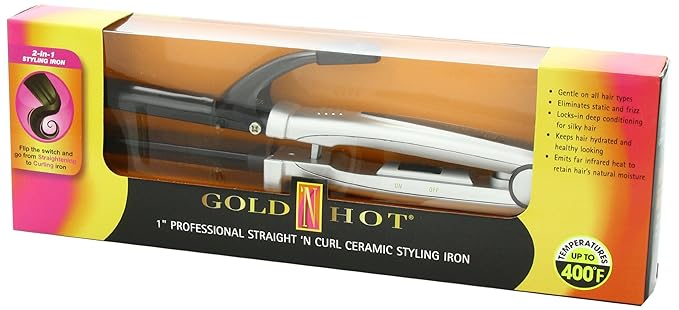 Belson 1 Ceramic Straight and Curl Iron 20 Ounce
