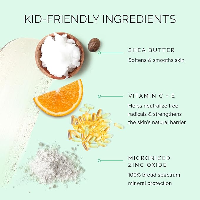 MDSolarSciences Mineral KidStick SPF 40 | Gentle Sunscreen Stick for Kids | Zinc Oxide Vitamins C &amp E | Easy Glide On Broad-Spectrum Fragrance-Free Mess-Free Sun Protection | 0.6 oz