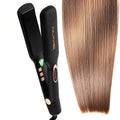 NuMe Megastar X Hair Straightener Tourmaline Flat Iron – 1.75 Inch Floating Plates Hair Straightener with Negative Ion Booster Infrared Light Strip Ultra-Smooth and Shiny Results for All Hair Types