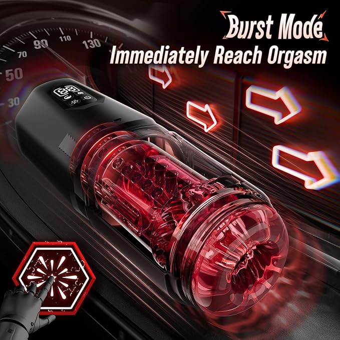2026 New Edition Male Masterburbatar Hands Free Heating 7 Thrusting Rotating Male Mastusbafor Blowjobob Machine for Man Automatic Tight Sleeve Underwear SEF588
