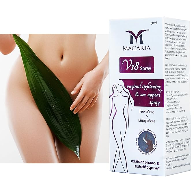 MACARIA Vaginal Pussy Yoni Tightening Shrink Spray for Women Intimate Parts Feminine Care for Porn Actress