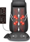 Snailax Back Massager with HeatShiatsu Massage Seat Cushion8 Flexible Nodes Massage for Full Back Massage Chair PadChair Massager for OfficeHome Use