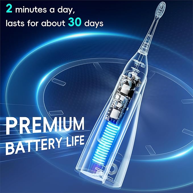 Electric Toothbrush with Water Flosser 3 Sonic Modes 5 Flossing Speeds with 3 Brushes + 1 Nozzle Portable Flossing Toothbrush Combo for Adults Teeth Cleaning Kit for Plaque RemovalWhite