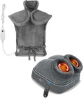 Snailax Shiatsu Foot Massager with Heat Heating Pad for Back Pain Relief