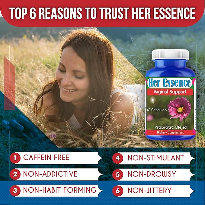 Celebrity LifeStyle Product Her Essense Probiotics for Women – Vaginal ph Balance Digestive &amp Urinary Tract Balance – Daily Feminine Care Gut Health for Women Probiotic Supplement – 60 Capsules