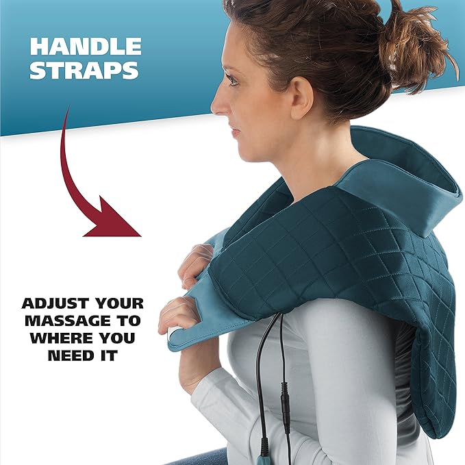 Wahl Heated Massage Wrap-Relief to Relax Neck/Upper Back and Shoulder Pain 97792 Heating Pad and Massager for Neck Back and Shoulders