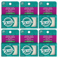 Tom's of Maine Naturally Waxed Antiplaque Flat Dental Floss Spearmint 32 Yards 6-Pack (Packaging May Vary)