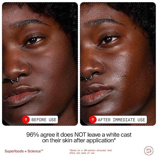 Youth To The People Youthscreen Sunscreen with SPF 60 Daily Hydration + Pollution Defense Invisible Broad Spectrum Sunscreen No White Cast Dewy Finish Non-comedogenic -1.3 fl oz