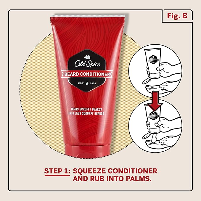 Old Spice Beard Leave In Conditioner for Men 5 Fl Oz
