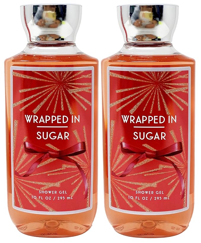 Bath &amp Body Works Wrapped In Sugar - 2 Pack- Shower Gel