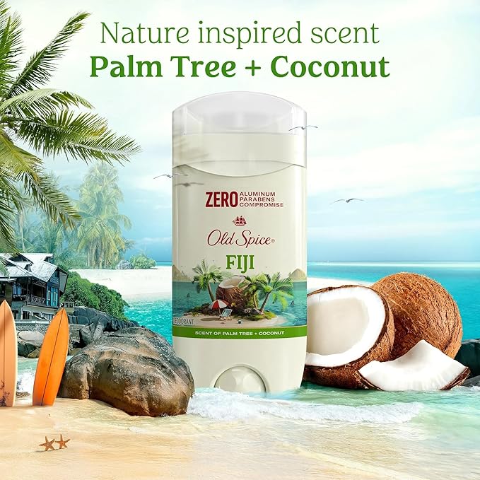 Old Spice Fresh Collection Deodorant Fiji 3 oz (Pack of 10)