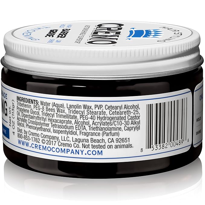 Cremo Barber Grade Hair Styling Thickening Paste and Palo Santo Body Wash Bundle 4 Oz and 16 Fl Oz