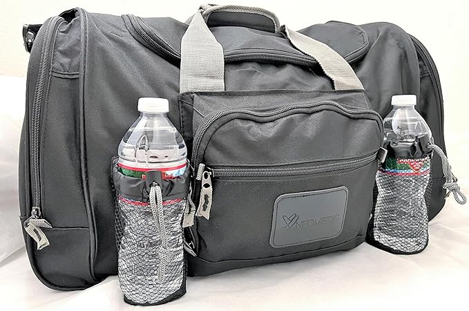 All in One POWERPRESS Recovery Unit Compression Leg Massage System w/Full Leg Complete Set (Large Pair Set) with Duffle Carry Bag