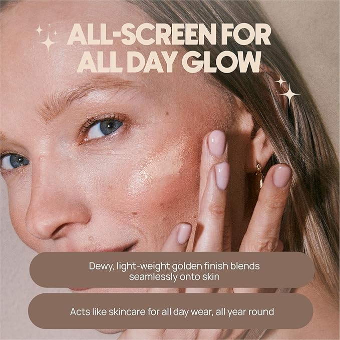 Glow SPF Duo – Dew Me Tinted Mineral SPF 30 Face Sunscreen + Cheeky Shimmer Mineral SPF 30 Body Sunscreen